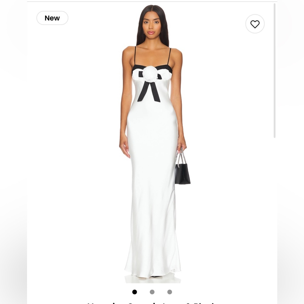Veronica Gown in Ivory & Black by Majorelle. NWT! Size small.  From revolve.